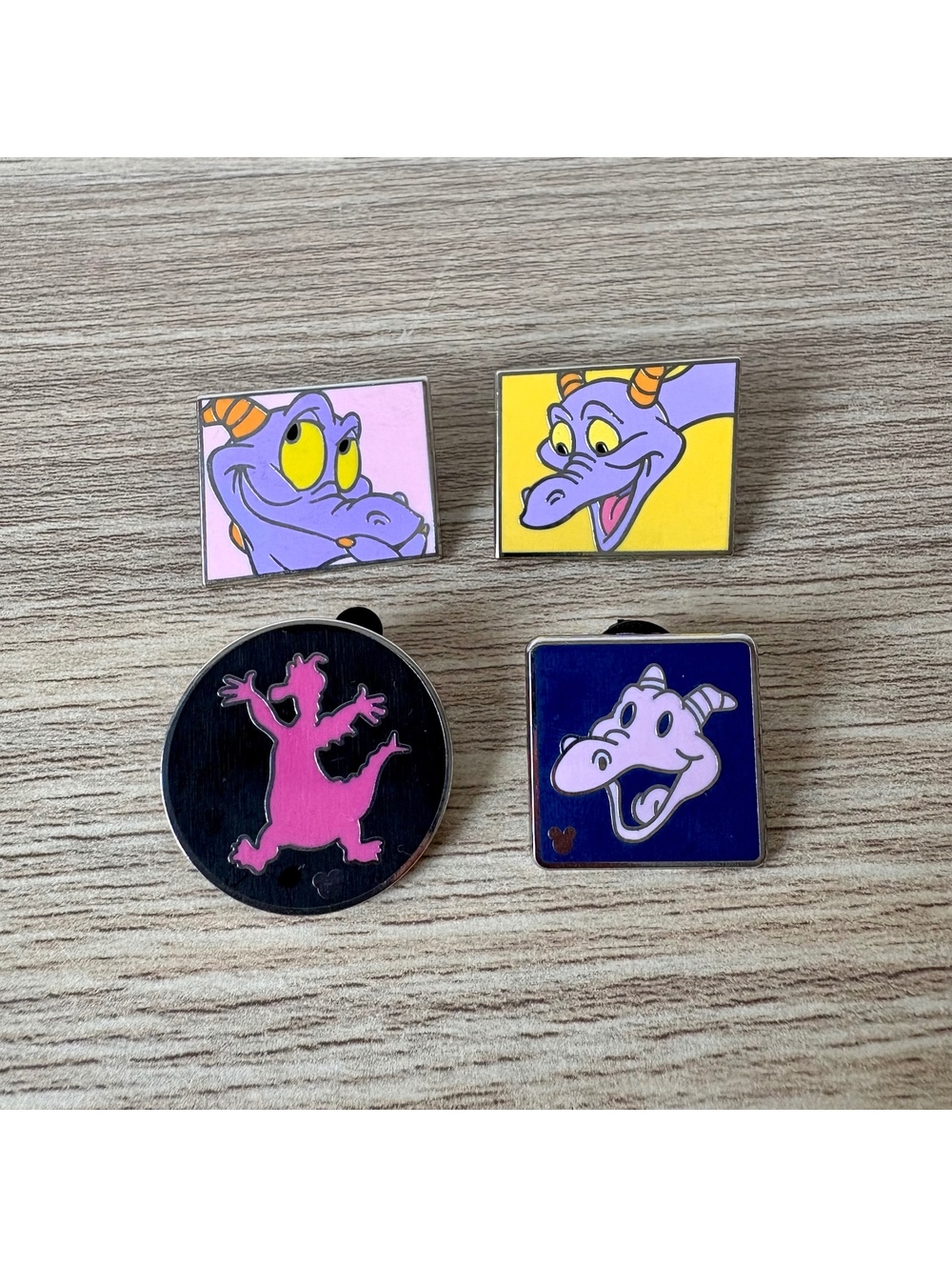Disney Figment WDW Trading Pin Lot of 4, Epcot Journey Into Imagination
